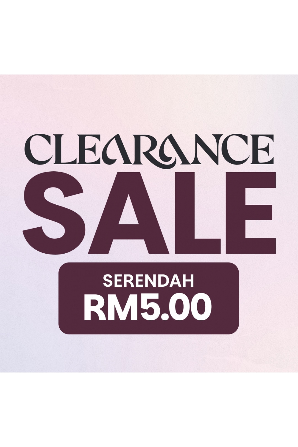 Clearance Sale
